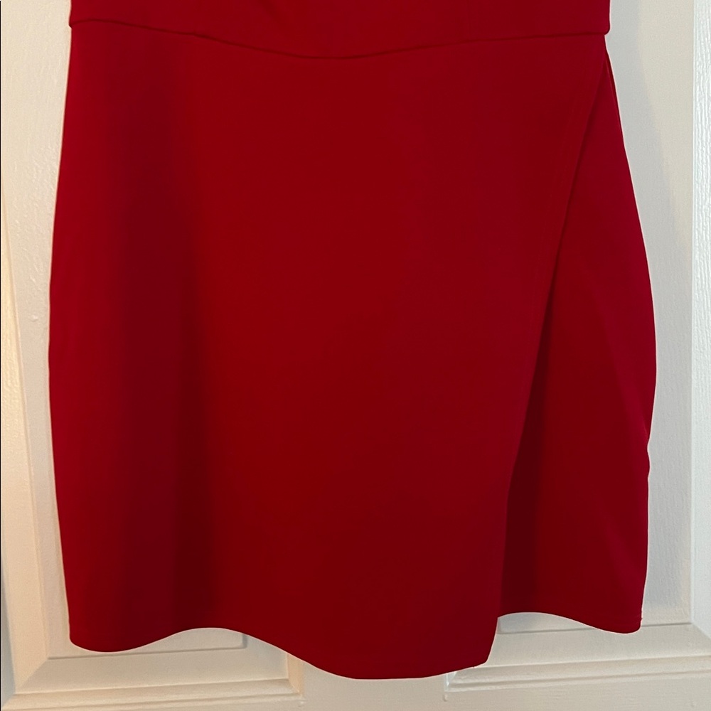 Lulu's Bold Red Mini Dress - Picture 2 of 5